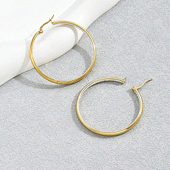 Pendientes de aro vintage de acero inoxidable&nbsp;X-ZA9910