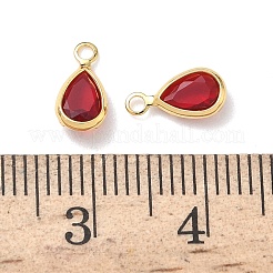 Messing Glas Anhänger / charms&nbsp;KK-Z136-15G-02