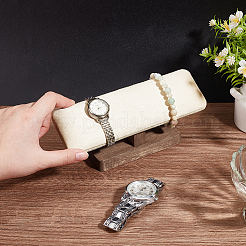 Espositori per braccialetti con barra a T in velluto con base in legno&nbsp;BDIS-WH0010-11A