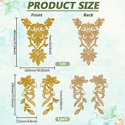 1 pz toppe ricamate a mano con fiori da stirare/cucire&nbsp;PATC-FG0003-10B