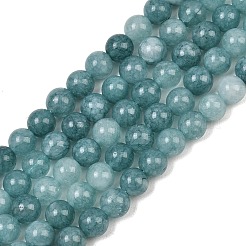 Naturali tinti giada bianca fili di perline&nbsp;GG-CBAEB22-B01-6mm-04