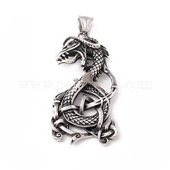 Pendenti in acciaio inossidabile 304 in stile tibetano&nbsp;X-STAS-P305-05AS
