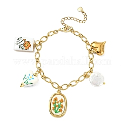 Armbänder mit Anhängern aus Edelstahl 304&nbsp;BJEW-JB14152