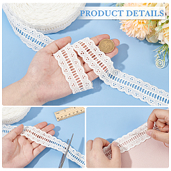 Blumen-Spitzenband aus Baumwolle&nbsp;DIY-WH0568-87