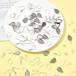 Kits para hacer aretes colgantes en forma de lágrima diy&nbsp;DIY-FS0009-19