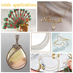 Fil à bijoux en laiton 2 épaisseur&nbsp;KK-WH0084-26C