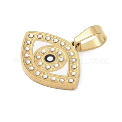 Colgantes de rhinestone esmaltados de acero inoxidable 304 con revestimiento iónico (IP)&nbsp;STAS-Q325-03D-G
