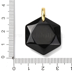 Facettierte Anhänger aus natürlichen gemischten Edelsteinen&nbsp;G-B188-03G