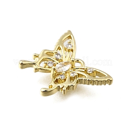Breloques en laiton avec zircone cubique de micro pave&nbsp;LS-KK-Q048-04G