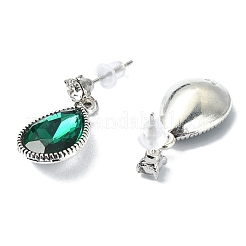 Set di gioielli a goccia con strass&nbsp;SJEW-D011-02AS
