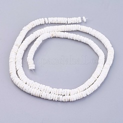 Natürlichen weißen Muschelperlen Stränge&nbsp;X-BSHE-P026-30