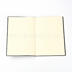 Quaderno rettangolare in similpelle con motivo floreale e parole con motivo a rombi&nbsp;DIY-WH0257-22