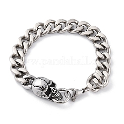 201 Panzerkettenarmbänder aus Edelstahl&nbsp;BJEW-B078-157P