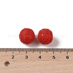 Perle intagliate in corallo sintetico&nbsp;CORA-C001-08B