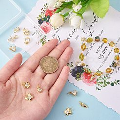 16 Stück 8 Stil Messing Micro Pave Zirkonia Charms&nbsp;KK-SZ0006-15