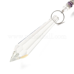 Amethyst-Anhänger-Dekoration&nbsp;AJEW-P098-01P