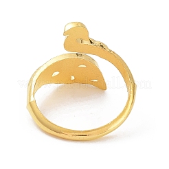 Bague de manchette ouverte en alliage de paon&nbsp;SENE-PW0017-10A