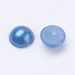 Halbrund gewölbt imitiert Perle Acryl Cabochons&nbsp;OACR-H001-4x2mm