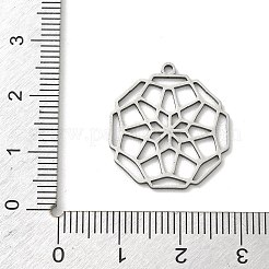 Pendentifs creux en acier inoxydable 201&nbsp;STAS-B136-11P