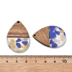 Pendenti in resina e noce&nbsp;LS-FIND-R051-15B