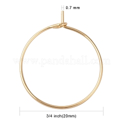 Weinglas-Anhängerringe aus chirurgischem Edelstahl 316&nbsp;STAS-L214-01F-G
