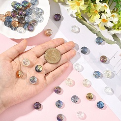 70pcs 14 Farben transparente Glasperlen&nbsp;GLAA-YW0005-48