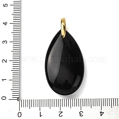 Colgantes de obsidiana naturales&nbsp;G-B188-01G-08