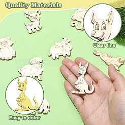 Morceaux de bois d'animaux&nbsp;WOOD-CJC0006-021C