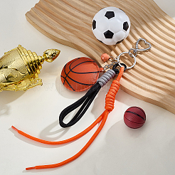 1 porte-clés en cuir PU sur le thème du sport&nbsp;KEYC-SP0001-67C