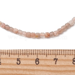 Halsketten aus facettierten Würfelperlen mit natürlichen&nbsp;NJEW-JN06285