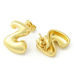 Pendientes de latón chapado en rack&nbsp;EJEW-S222-01G-Z