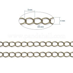 Chaînes en laiton torsadées&nbsp;X-CHC-Q001-5x4mm-AB