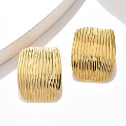 Pendientes de botón de acero inoxidable 304&nbsp;EJEW-U047-15G