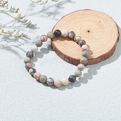 Braccialetti con perline di diaspro policromo naturale/pietra di picasso/diaspro picasso&nbsp;BJEW-JB06472