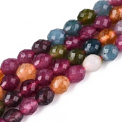 Naturali tinti giada bianca fili di perline&nbsp;G-T142-89D