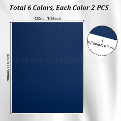 12 Blatt 6 Farben PVC-Blätter&nbsp;DIY-GA0008-25