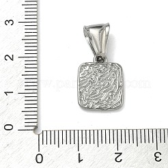 Strukturierte Anhänger aus Edelstahl 304&nbsp;STAS-D225-01P