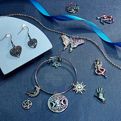 DIY-Sets zur Herstellung von Halsketten und Armreifen mit Anhängern&nbsp;DIY-SC0019-40