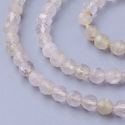 Oro naturale perle di quarzo rutilato fili&nbsp;X-G-F619-10A-4mm