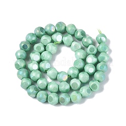 Perles de verre opaque électroplaquées teintées à effet ombré&nbsp;EGLA-Q130-01A-09