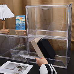 Rechteckige Acryl-Bücheraufbewahrungsbox&nbsp;AJEW-WH0609-924