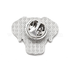 Broche en émail chien avec embrayages papillon en laiton&nbsp;JEWB-A006-02I