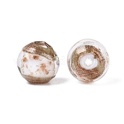 Perline murano con sabbia d'oro fatto a mano&nbsp;LAMP-N045-01A