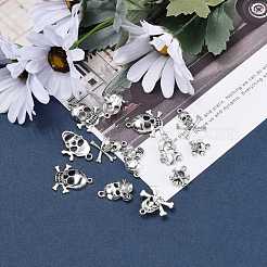 Tibetischer stil Aluminium Anhänger & Charms&nbsp;TIBEP-MSMC018-M1AS