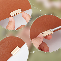 18 Stück 3 Farben Zinklegierung Tasche dekorative Randschnallen&nbsp;FIND-WR0008-66