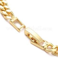Bracciale a doppia maglia kylin con zirconi cubici e catene barbazzale in ottone per uomo donna&nbsp;KK-H434-08G