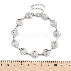 Vortex-Gliederarmbänder aus 304er Edelstahl für Männer und Frauen&nbsp;BJEW-D042-27P