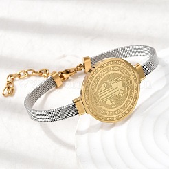 Bracelets Saint-Benoît en acier inoxydable 304 pour femmes&nbsp;BJEW-K295-01A-GP