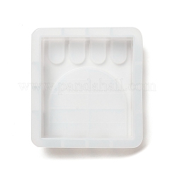 Moules en silicone pour bougies carrées à motif de rempart&nbsp;LS-DIY-G113-09B