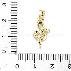 Messing Mikro ebnen Zirkonia Anhänger&nbsp;ZIRC-I356-43G